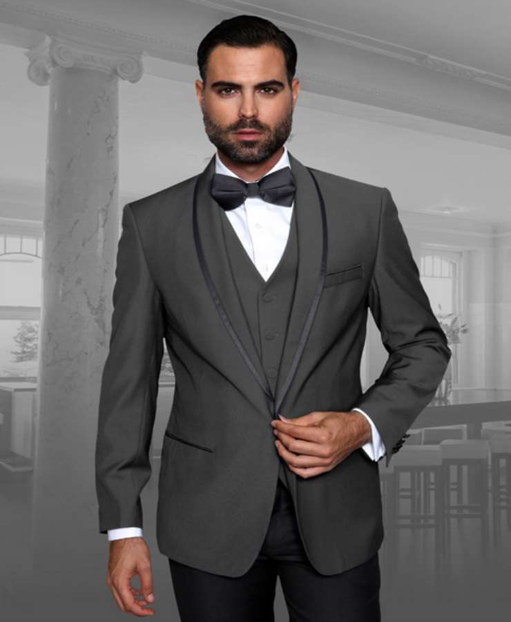 Genova-Charcoal tuxedo